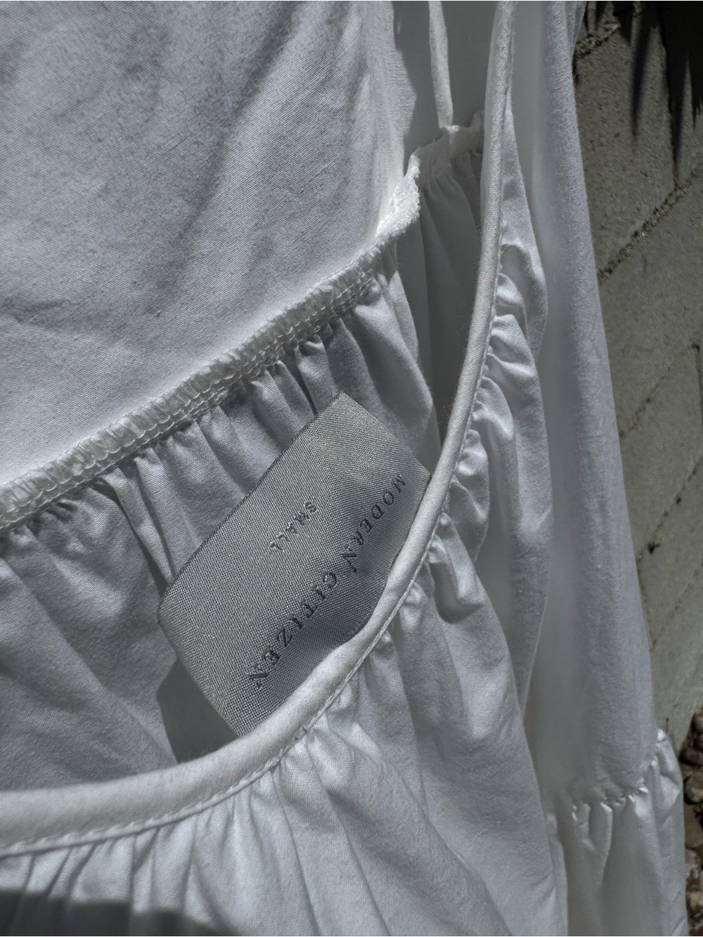 Modern Citizen White Spaghetti-Strap Tiered Maxi Dress - Picture 6 of 6